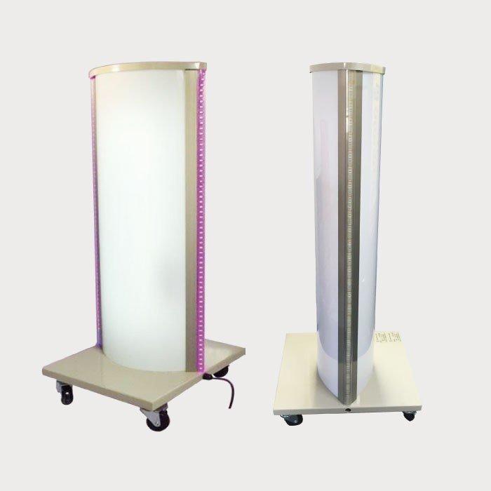 看板 店舗用 内照式 照明付き 両面表示 ECO点滅 RGB7色 楕円型 LED-VALUE-380