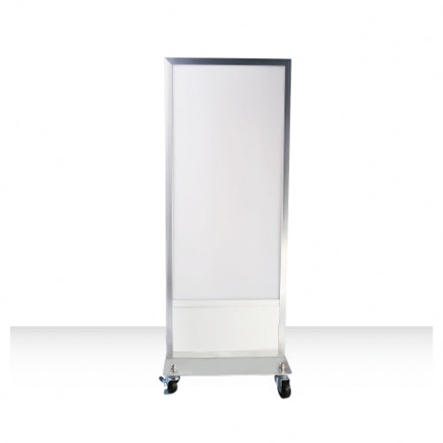 LED電飾スタンド看板 両面表示 キャスター付 内照式 店舗用看板 シルバー ブラック TK-LED-N450