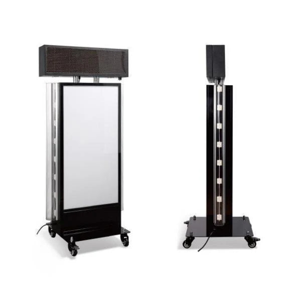 LED看板 スタンド 店舗用 電飾看板 点滅 高輝度 屋外 W700×H1775mm シルバー ブラック tlk-770
