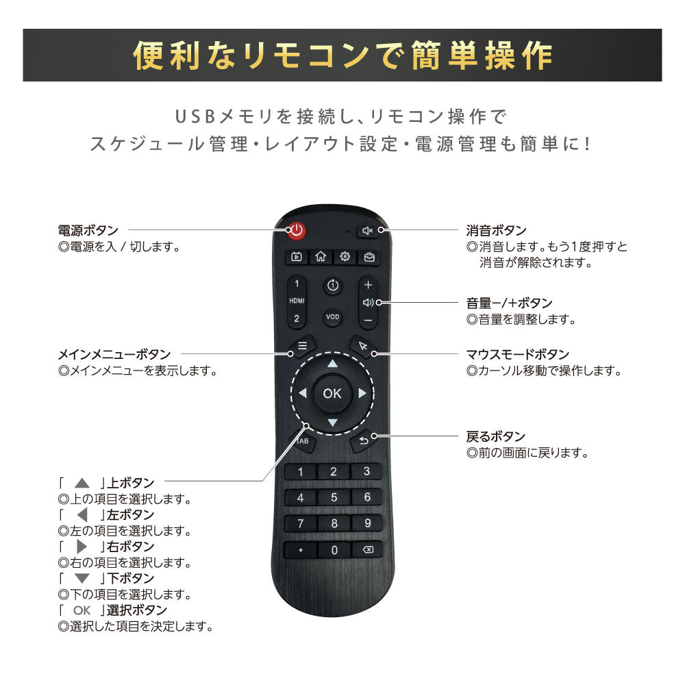 デジタルサイネージ 43インチ 4K 傾斜型スタンドセット 縦横自由 可動 業務用 電子看板 ディスプレイ USBメモリー 大画面 液晶ディスプレイ 看板 店舗用 広告モニター 液晶パネル dsns-43-4k-d