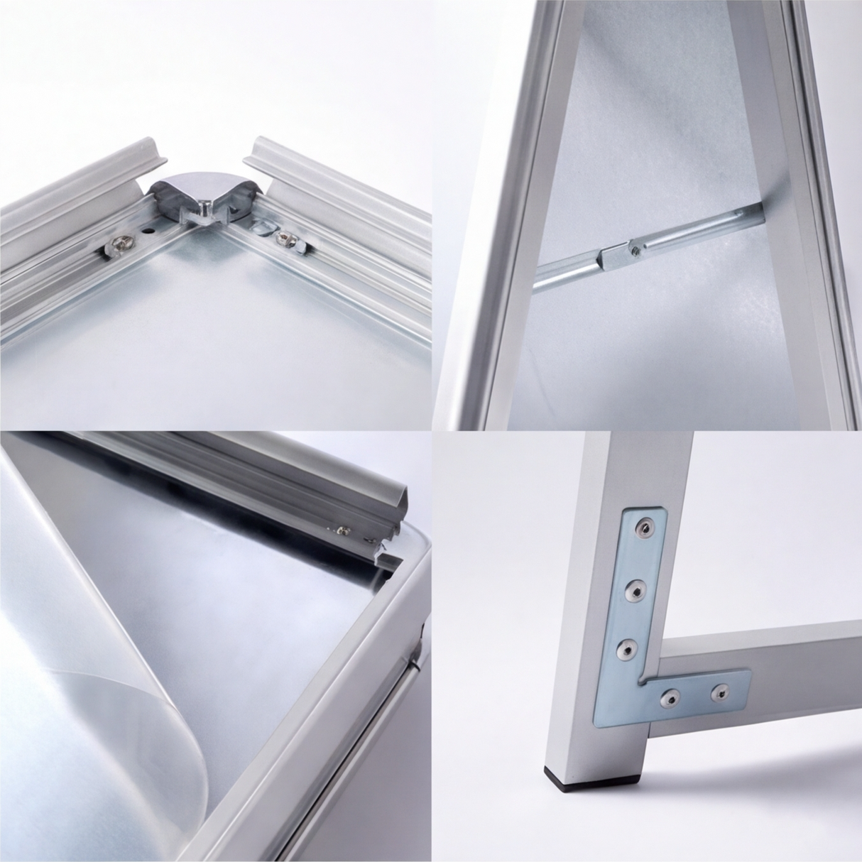 A型スタンド看板 激安コスパタイプ B2 両面 シルバー/ブラック/木目3色JC-B2-D