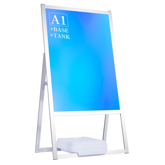 A型スタンド看板 A1 片面 屋外対応 風対策セット 防風 店舗用看板 シルバー JYA1-S-2SET