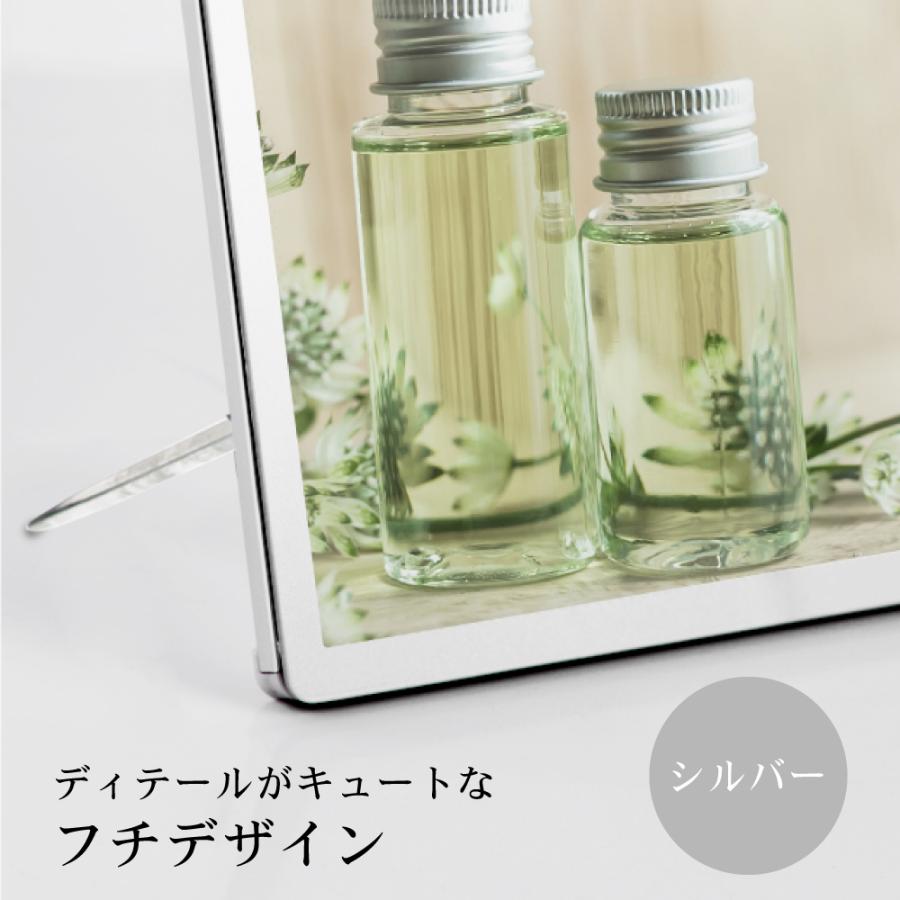 LEDポスターパネル 屋内用 A3 薄型 スライド式 シルバー/ブラック W312×H427mm ポスターフレーム LEDパネル led-pu-a3