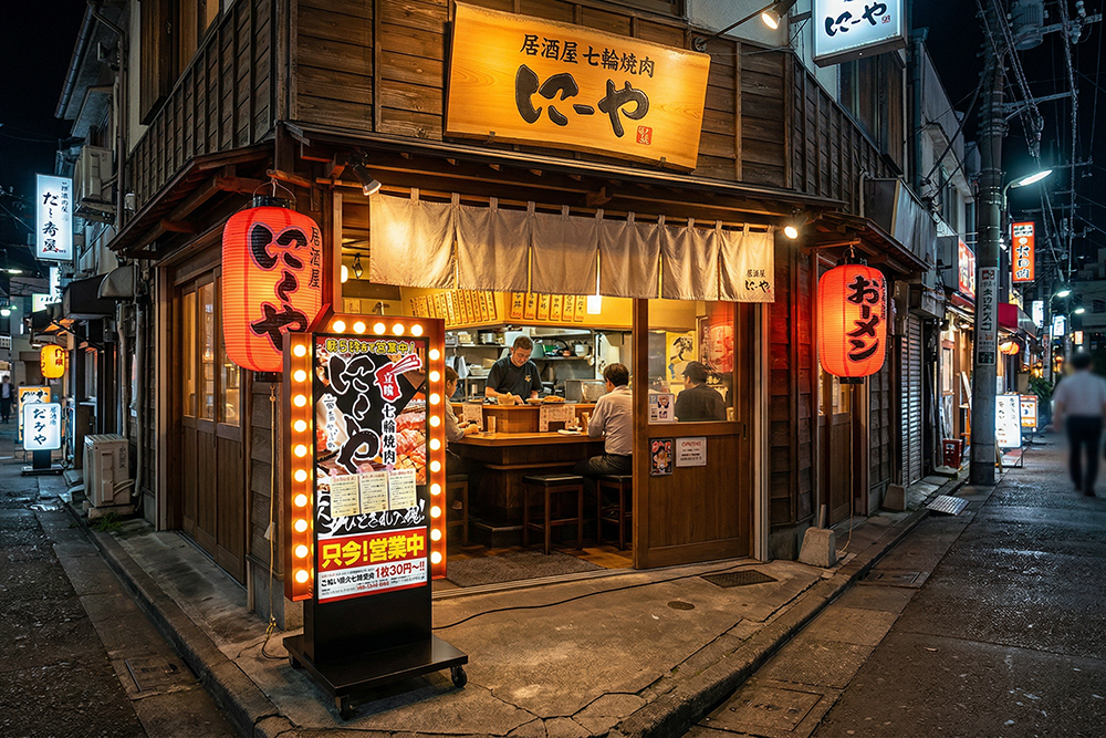 点滅電飾スタンド看板 – A型看板・電飾看板・スタンド看板などの看板 点滅電飾スタンド看板 – A型看板・電飾看板・スタンド看板などの看板