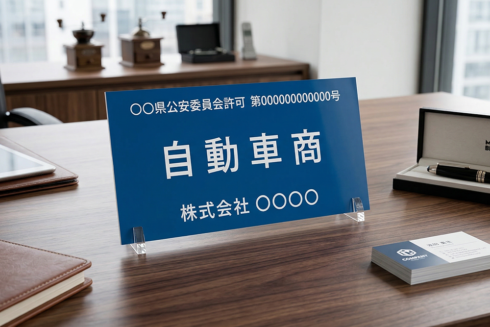 古物商許可の標識