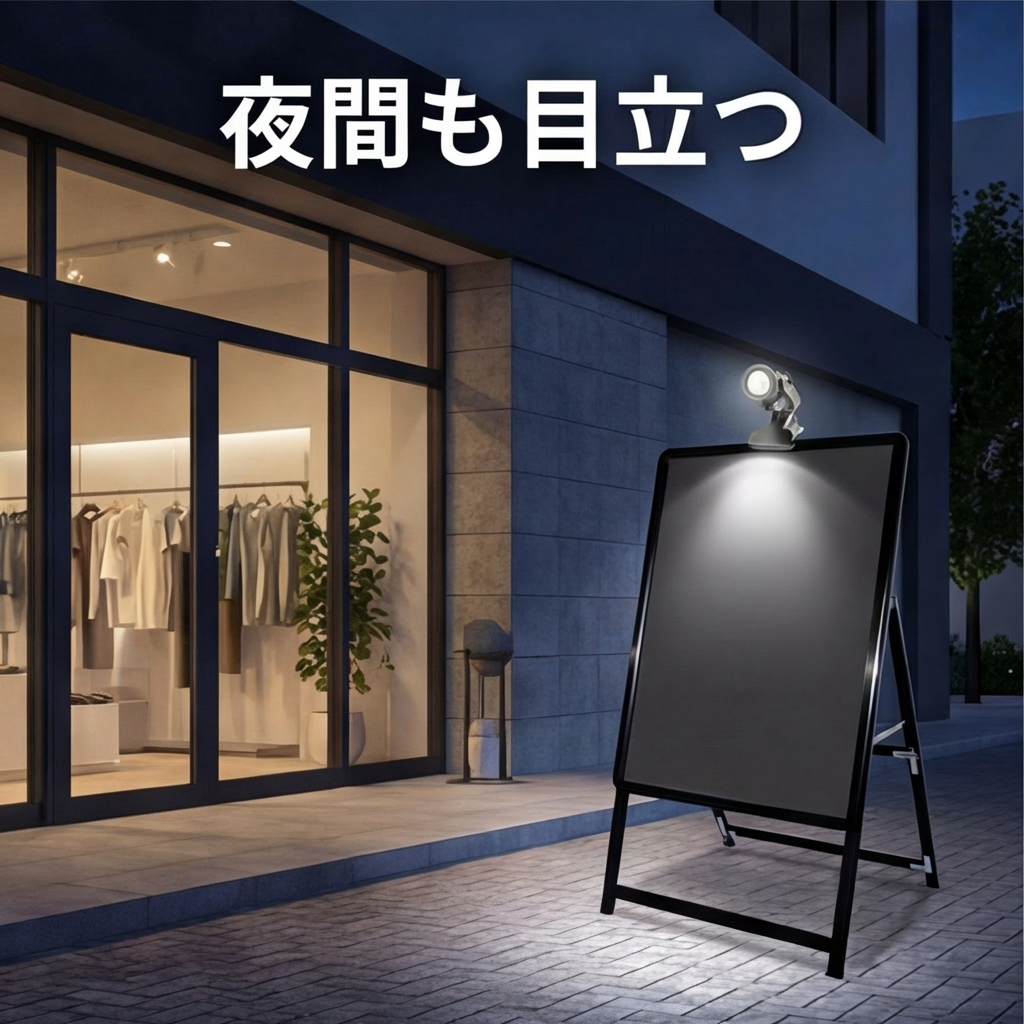 A型スタンド看板 B2 片面表示 屋外対応 防風 風対策セット 付属品付き 4点セット シルバー ブラック 木目 店舗用看板 4SET-JC-B2-S