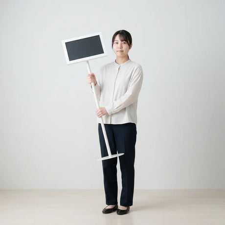 USB再生対応 電子ペーパーサイネージ 13.3インチ スチール製ワンポールスタンド デジタル看板 TSTV-S13