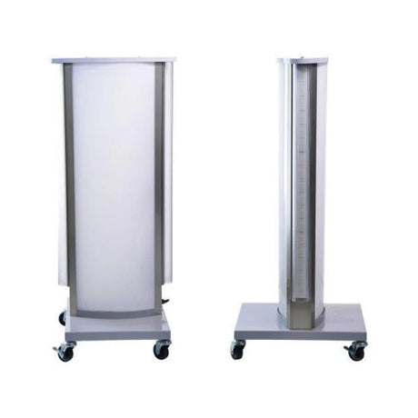 LED看板 電飾スタンド看板 内照式スタンド看板 楕円型 店舗用看板 シルバー ブラック ライトグレー ホワイト ALD-380