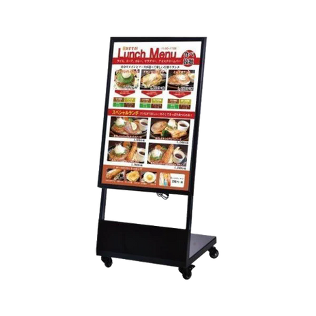 LED看板 LEDライトパネル スタンド看板 内照式 店舗用看板 ブラック ch-a1