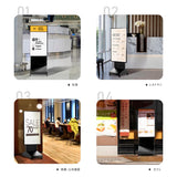 デジタルサイネージ 32インチ 43インチ 50インチ 垂直型スタンド 縦型 軽量可動 屋内用 電子看板 dsns-c