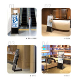 デジタルサイネージ 32/43/50インチ 傾斜スタンド 縦横対応 USB再生 コンテンツ配信 屋内用 電子看板 dsns-d