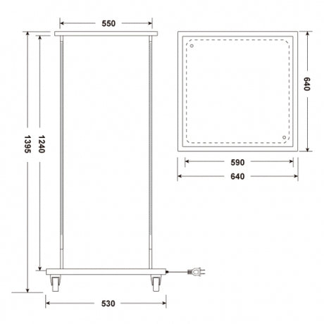 LED看板 電飾スタンド看板 4面表示 ECO点滅 内照式 店舗用看板 LED-F4-1390