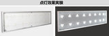LED内照式壁面看板 W1200×H450mm 薄型 アクリル面板 片面仕様 ファサード看板 シルバー/ブラック WD85-1200-450