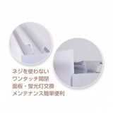 LED看板 電飾スタンド看板 両面表示 内照式 店舗用看板 シルバー ブラック TK-LED-N500