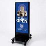 LED看板 薄型 電飾スタンド看板 内照式 店舗用 屋外看板 W400×H1100mm 3色展開 シルバー ブラック ゴールド TL-N380