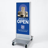 LED看板 薄型 電飾スタンド看板 内照式 店舗用 屋外看板 W400×H1100mm 3色展開 シルバー ブラック ゴールド TL-N380