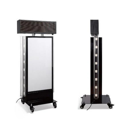 LED看板 電飾スタンド看板 点滅 内照式 店舗用 屋外看板 W650×H1475mm シルバー ブラック TLK-650