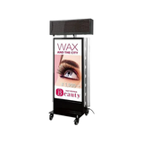 LED看板 電飾スタンド看板 点滅 内照式 店舗用 屋外看板 W650×H1475mm シルバー ブラック TLK-650