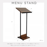 木製 メニュースタンド 案内板 A3サイズ 横置き 磁石止め 斜めタイプ TMSX-110