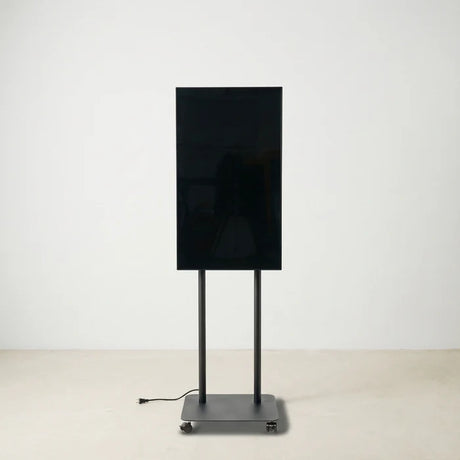 43インチ デジタルサイネージ キャスター付き 2本ポールスタンド 縦横対応 フルHD 室内用 高さ1698mm TSTV-CHD43