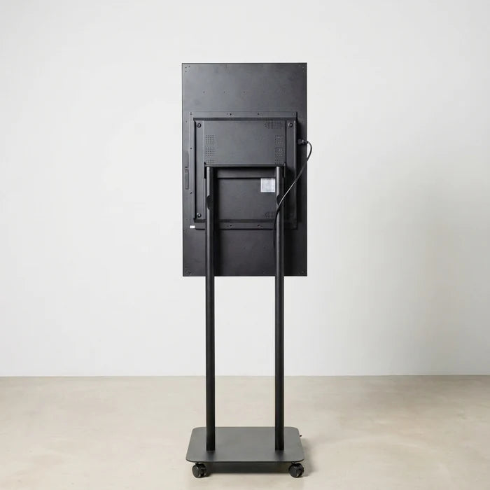 43インチ デジタルサイネージ キャスター付き 2本ポールスタンド 縦横対応 フルHD 室内用 高さ1698mm TSTV-CHD43