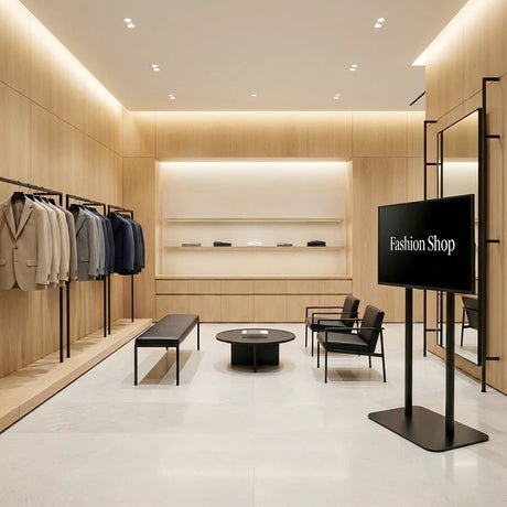 43インチ デジタルサイネージ 2本ポールスタンド付 縦横対応 フルHD 室内用 高さ1360mm TSTV-D43