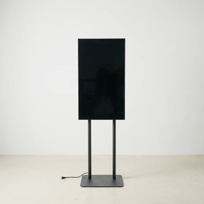 43インチ デジタルサイネージ 2本ポールスタンド付 縦横対応 フルHD 室内用 高さ1698mm TSTV-HD43
