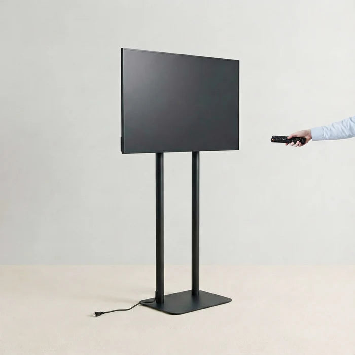 43インチ デジタルサイネージ 2本ポールスタンド付 縦横対応 フルHD 室内用 高さ1698mm TSTV-HD43