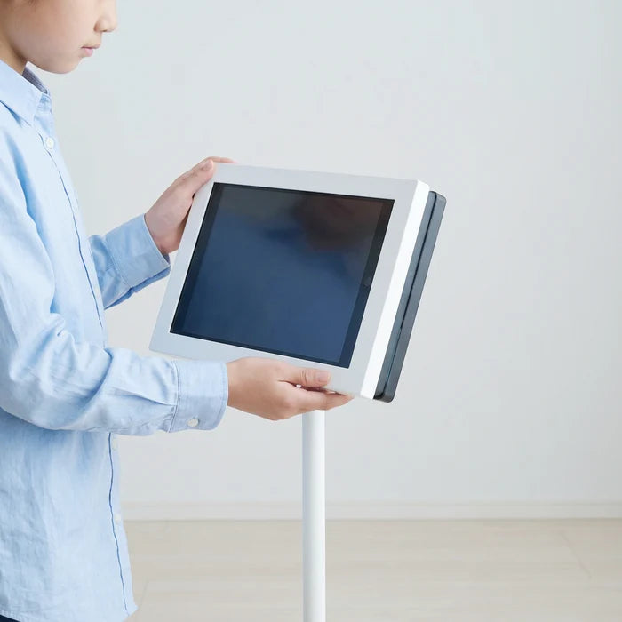 USB再生対応 電子ペーパーサイネージ 13.3インチ スチール製ワンポールスタンド デジタル看板 TSTV-S13