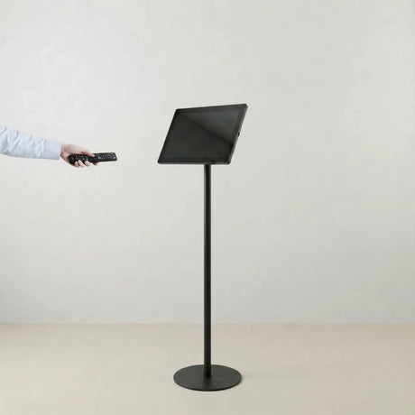 USB再生対応 電子ペーパーサイネージ 13.3インチ スチール製ワンポールスタンド デジタル看板 TSTV-S13