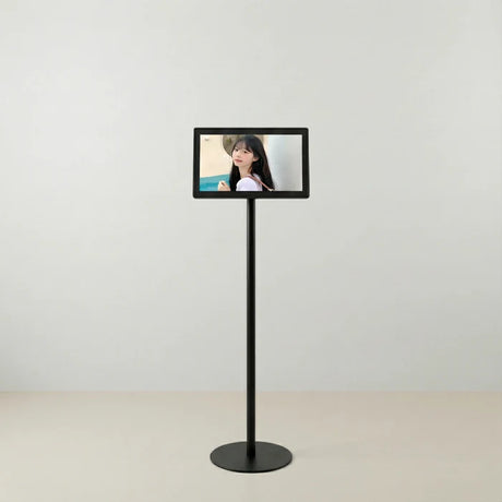USB再生対応 電子ペーパーサイネージ 13.3インチ スチール製ワンポールスタンド デジタル看板 TSTV-S13