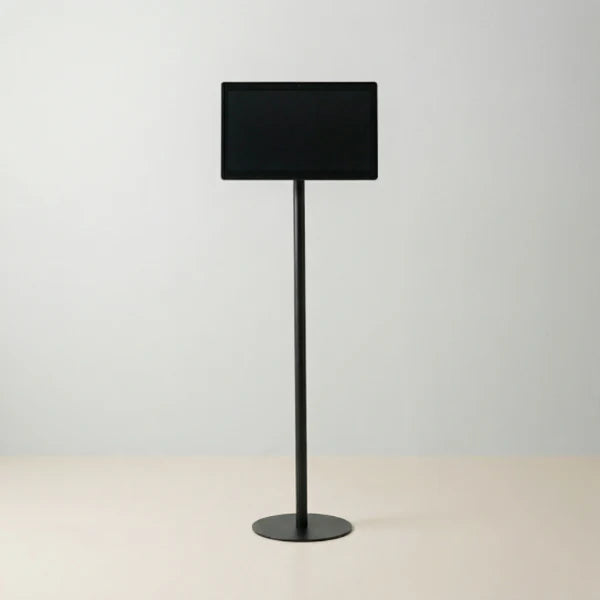 USB再生対応 電子ペーパーサイネージ 15.6インチ スチール製ワンポールスタンド デジタル看板 TSTV-S15