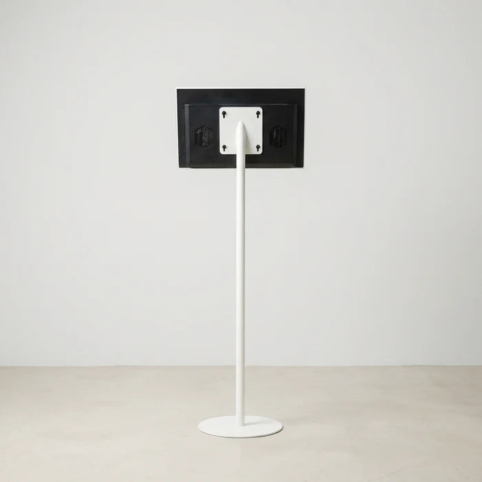 USB再生対応 電子ペーパーサイネージ 15.6インチ スチール製ワンポールスタンド デジタル看板 TSTV-S15