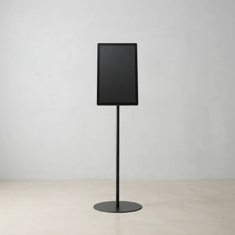 USB再生対応 電子ペーパーサイネージ 21.5インチ スチール製ワンポールスタンド デジタル看板 TSTV-S21