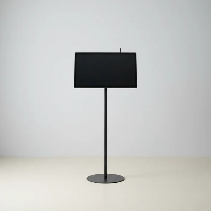 USB再生対応 電子ペーパーサイネージ 23.8インチ スチール製ワンポールスタンド デジタル看板 TSTV-S23