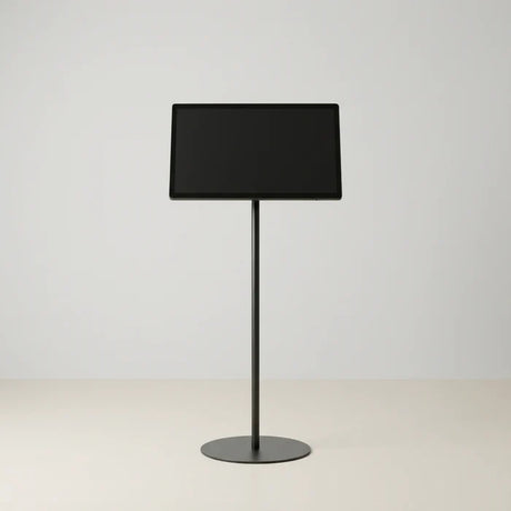 USB再生対応 電子ペーパーサイネージ 23.8インチ スチール製ワンポールスタンド デジタル看板 TSTV-S23