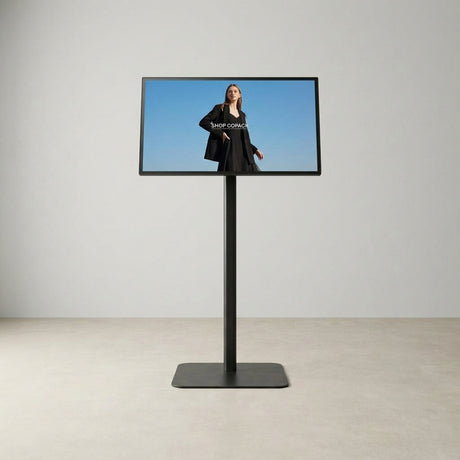縦横両用 角度調整OK スタンド付きデジタルサイネージ 32インチ 室内用 フルHD（1920×1080）高さ1360mm tstv-s32