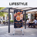 LEDビジョンスタンド看板 USB差し替え対応 片面表示 屋外仕様 キャスター付き 店舗・展会用 H1330mm ULSK-1330