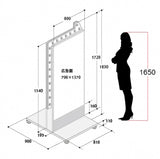 LED看板 矢印点滅 スタンド 店舗用 電飾看板 内照式 屋外 高輝度 シルバー YDS-1830