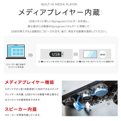屋外防水デジタルサイネージ 32〜55インチ 電子看板 高輝度ディスプレイ 店舗用 dsns-od-d