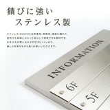 フロア案内板 テナントサイン W500×H620mm｜名入れ無料・校正対応｜オフィス・ビル用案内プレート fra-11