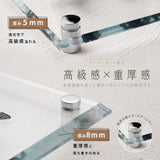 ガラス表札 正方形 オーダーメイド表札 130角・150角 サイズ選択可 厚み5mm/8mm 戸建て 門柱 二世帯対応 おしゃれ ネームプレート ローマ字・漢字対応 garasu-01