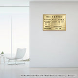 解体工事業者登録票 ステンレス製 法定看板 事務所用 建設業許可票 kin09
