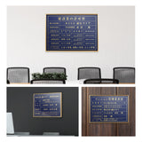 建設業の許可票 看板 約W52cm×H37cm 紺色看板+金文字/銀文字 【内容印刷込み】gs-pl-navy-rb