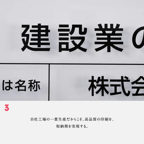 建設業許可票 看板 W450×H350×t5mm 内容印刷込み 文字入れ無料 法定看板 事務所用 gspl-5rb