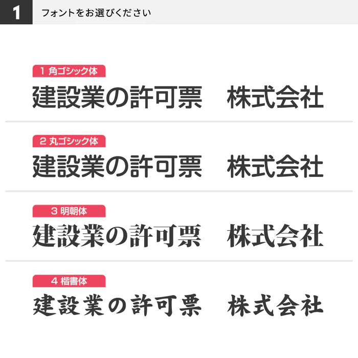 建設業許可票 看板 W450×H350×t5mm 内容印刷込み 文字入れ無料 法定看板 事務所用 gspl-5rb