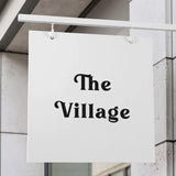 突き出し看板 壁面看板 おしゃれ デザイン 看板作成 オリジナル看板 フルカラー印刷 店舗看板 入口看板 データ持ち込み デザイン製作 SLVAIAN-08