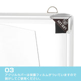 LEDポスターパネル A1サイズ 屋内用 四辺開閉式 薄型 W602×H853mm ポスターフレーム LEDパネル シルバー ipg30-a1
