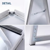 A型スタンド看板 激安コスパタイプ A1 両面　シルバー　低め jc-a1-d-low