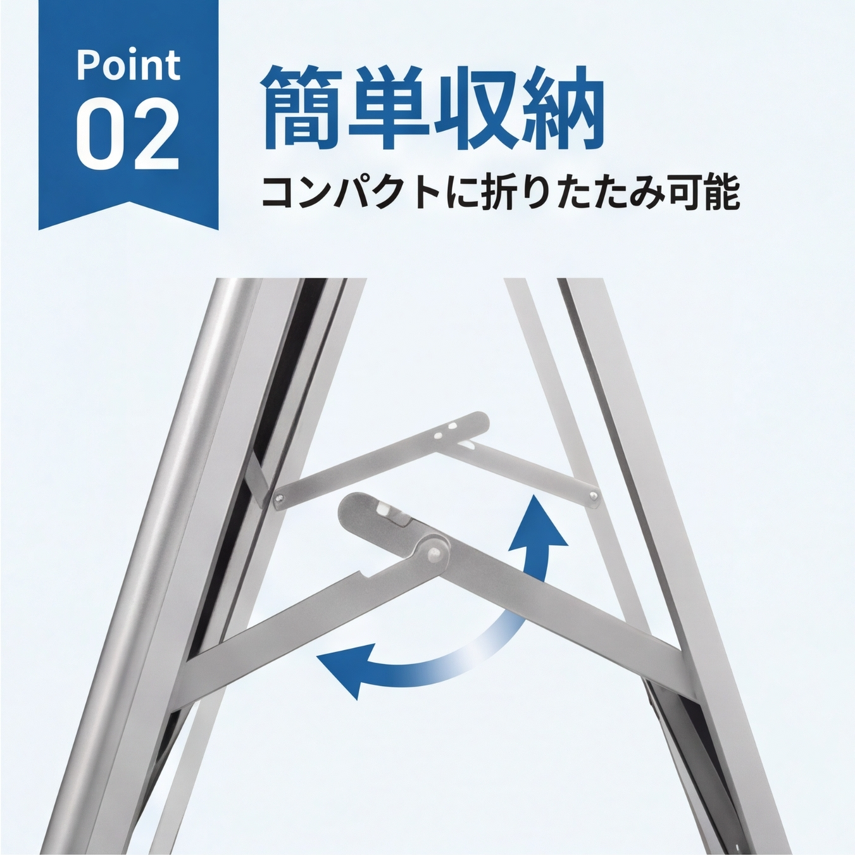 A型スタンド看板 激安コスパタイプ A1 片面 シルバー 低めタイプ jc-a1-s-low